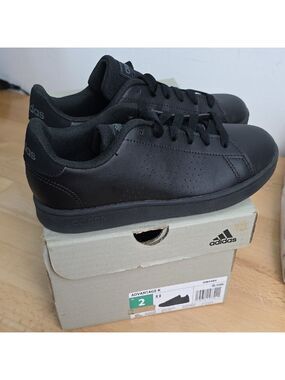 Adidas Black Sneakers kids Size 2